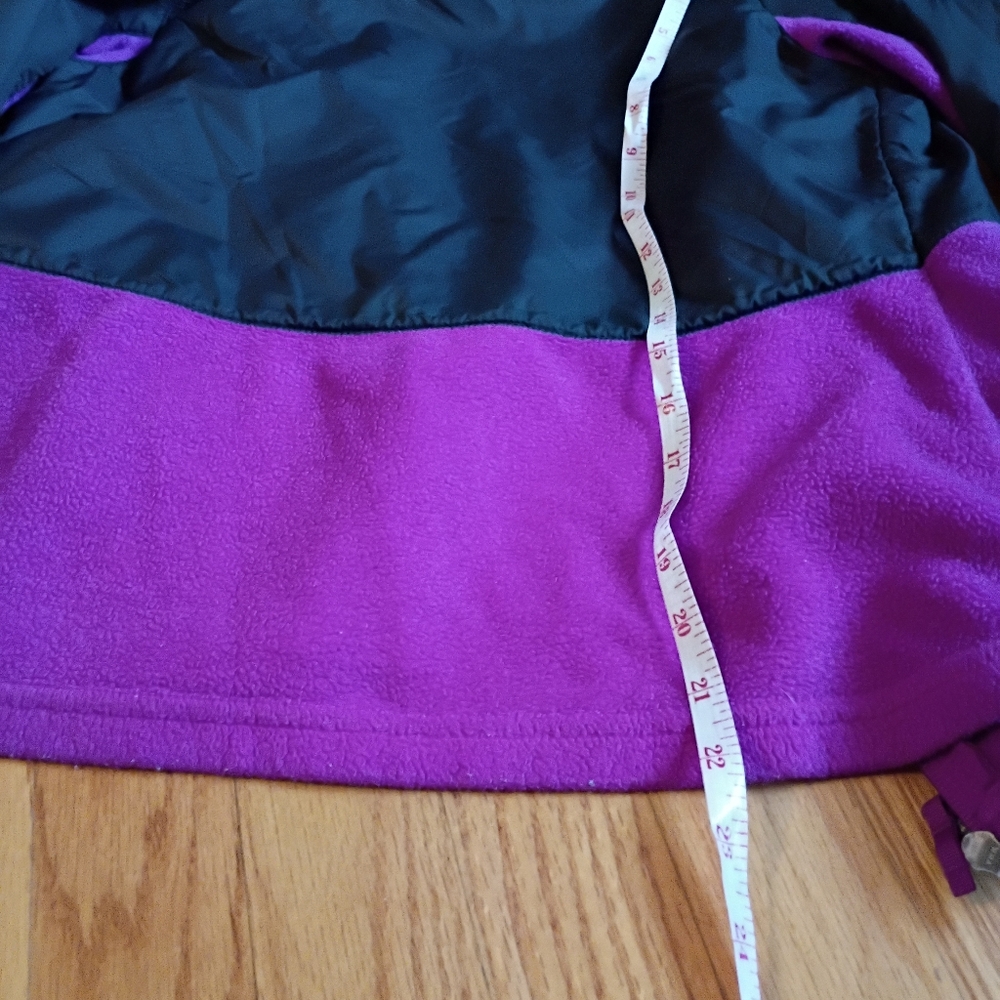 Columbia Girls' Fleece Jacket Fuchsia and Black Size L 14-16 - Picture 9 of 12